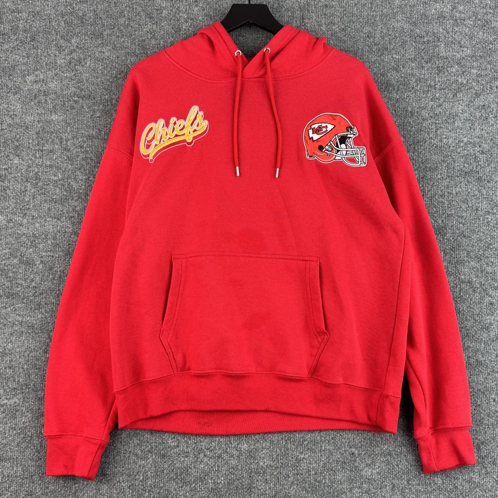 Ultra Game Hoodie Men M Red Kansas City Chiefs Kingdom NFL Graphic